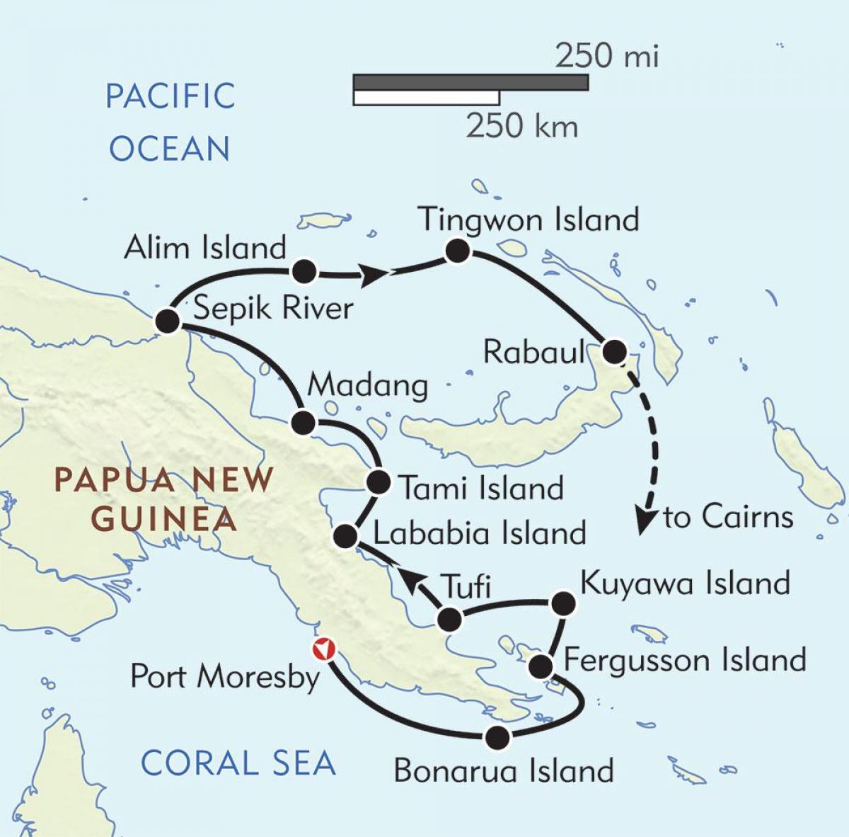 170 papua Yeni Gine haritası 