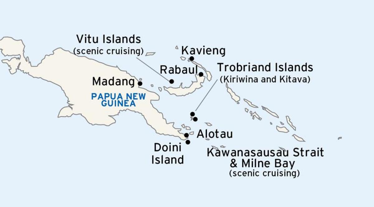 alotau, papua Yeni Gine haritası 