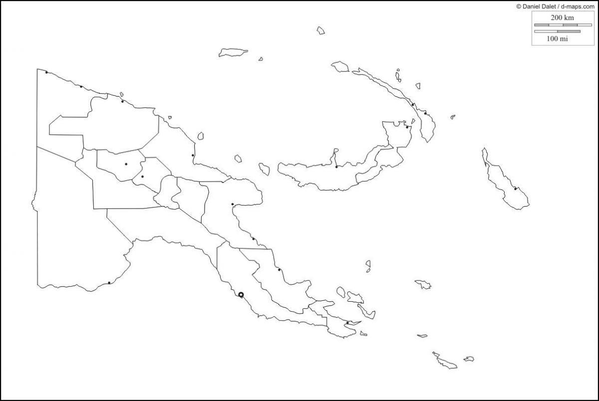papua Yeni Gine harita anahat göster 