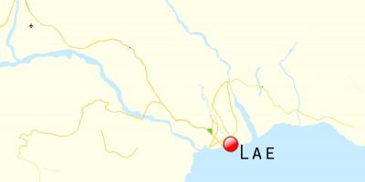 Lae, papua Yeni Gine haritası 