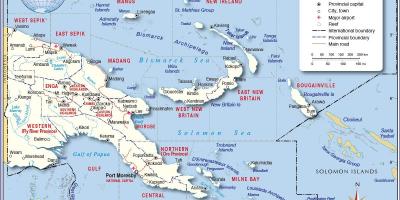 Tari papua Yeni Gine haritası 
